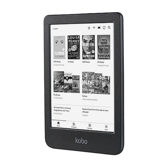Kobo Clara BW e-Book Reader, E Ink Carta 1300 touch screen 6 inch, 1448 x 1072 pixels, 16 GB, 1000 MHz/512 MB, 1 x USB C, Greutate 0.172 kg, Wireless, Comfort Light, 12 fonts 50 font styles 15 file formats supported natively Black ID 77880 (тъмнейл - 2)