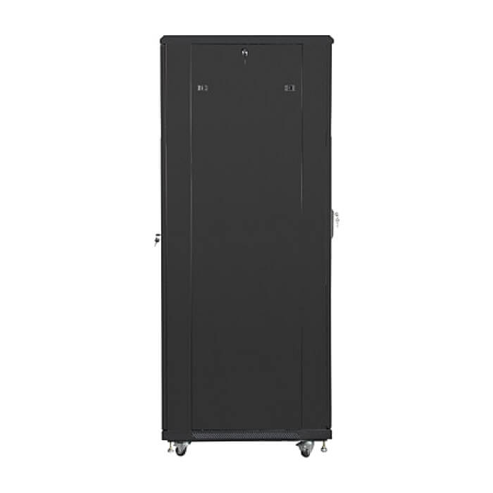 Lanberg rack cabinet 19" free-standing 42U / 800x800 self-assembly flat pack with mesh door, black ID 71910 (тъмнейл - 5)