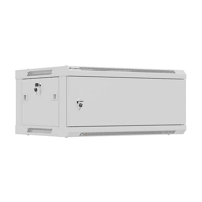Lanberg rack cabinet 19" wall-mount 4U / 600x450 for self-assembly (flat pack), grey ID 92945 (тъмнейл - 2)
