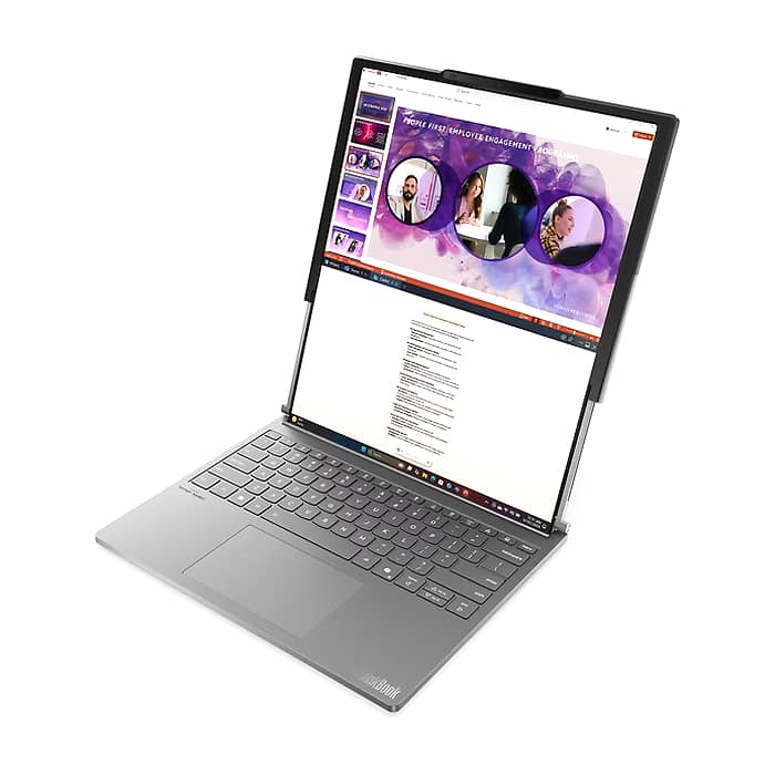 Lenovo ThinkBook Plus G6 Rollable Intel Core Ultra 7 258V, 8C (up to 4.8GHz, 12MB), 32GB Soldered LPDDR5x-8533, 1TB SSD, Roll In: 14" (2000x1600) / Roll Out: 16.7" (2000x2350), POLED 400nits Glossy, Intel Arc Graphics, 5MP&IR Cam, Backlit KB (тъмнейл - 2)