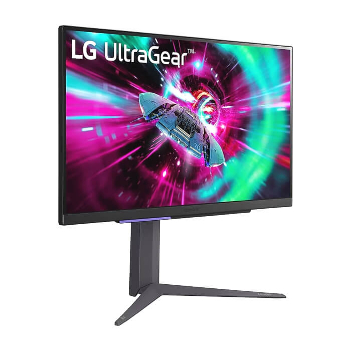 LG 27GR93U-B, 27", UltraGear IPS 1ms, AG, UHD 4K (3840x2160), 144Hz, HDR 400, 1000:1, 400cd/m2, DCI-P3 95%, USB3.0 (1up/2down), VRR, AMD Free-sync, NVIDIA G-Sync, HDMI, DisplayPort, Height Adjustable, Pivot, Tilt, Headphone Out, Black ID 65094 (тъмнейл - 4)