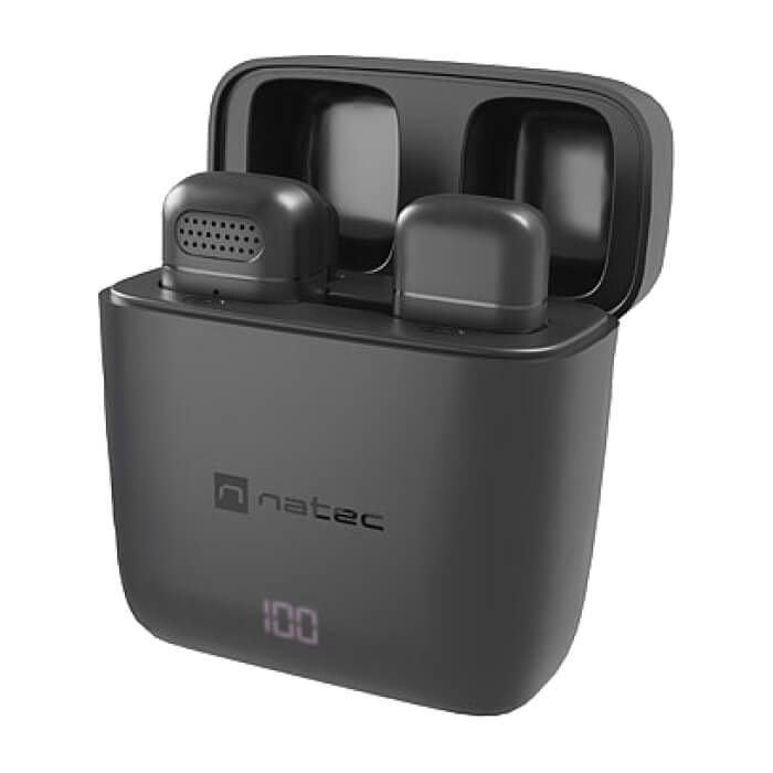Natec Microphone Hopper Lavalier Wireless USB C ID 86575 (тъмнейл - 2)