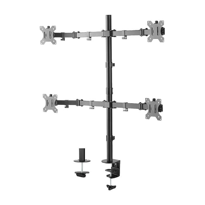 Neomounts by NewStar Flat Screen Desk Mount (clamp/grommet) for 4 Screens ID 66827 (тъмнейл - 3)