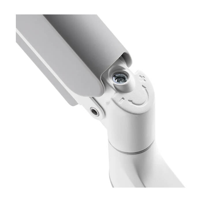 Neomounts by NewStar Screen Desk Mount 2 screens (topfix clamp & grommet) for 2 Monitor Screens, White ID 66740 (тъмнейл - 5)