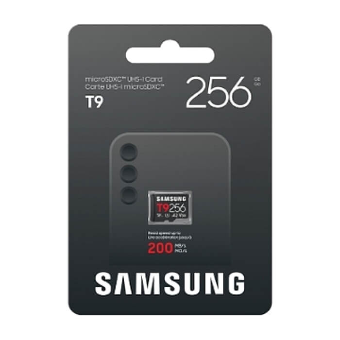 Samsung 256GB micro SD Card T9 UHS-I Read 200MB/s - Write 130MB/s Class 10 U3 V30 A2 ID 98081 (тъмнейл - 4)