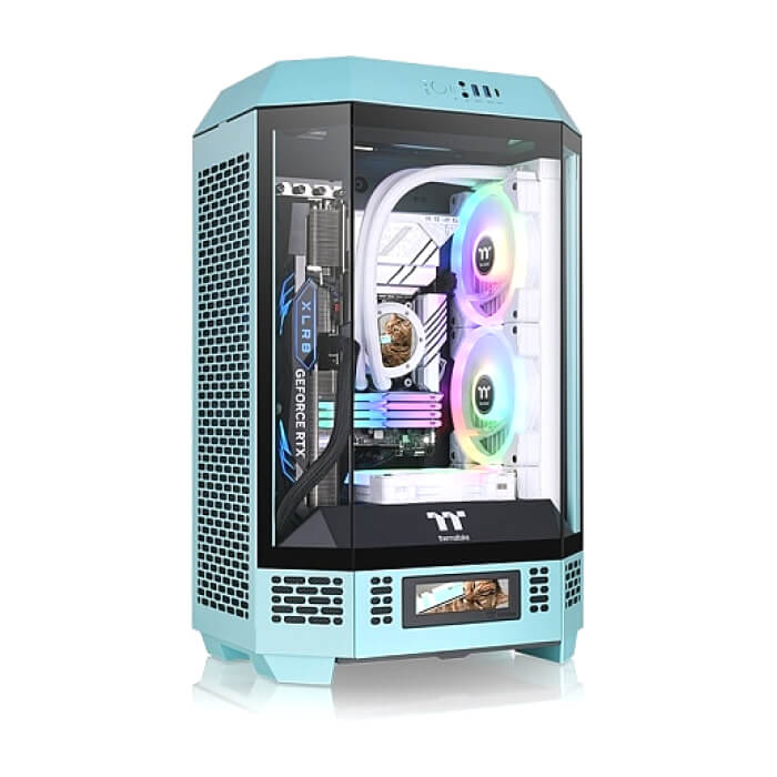 Thermaltake Tower 300 Turquoise ID 89567 (тъмнейл - 2)