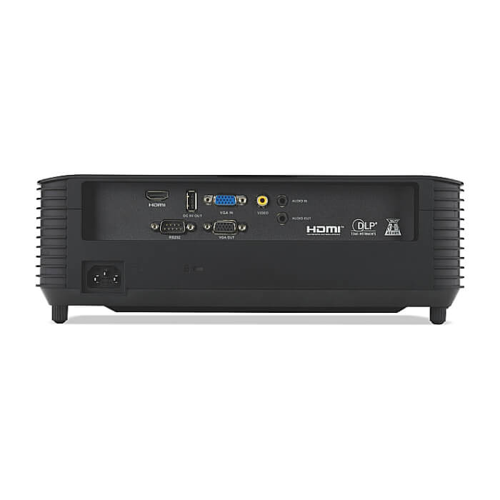 Acer Projector X139, DLP, WXGA (1280x800), 5000 ANSI Lum, 20 000:1, 1.3x, 3D ready, VGA in/out, 2xHDMI, RCA, Audio in/out, USB type A (5V/1A), RS232, Lamp life up to 15000h, Auto Keystone, Speaker 1x3W, 2.8kg, Black ID 85758 (тъмнейл - 3)
