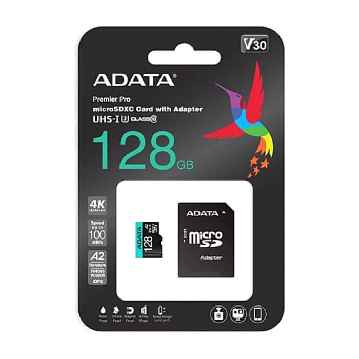 ADATA 128GB MicroSDXC UHS-I U3 V30S (with adapter) ID 74123 (тъмнейл - 2)