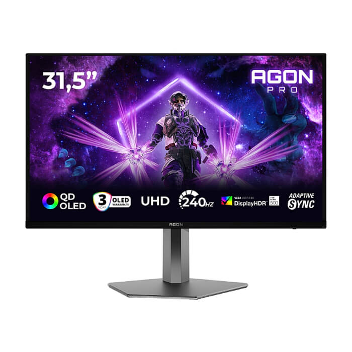AOC AG326UZD2, 31.5" QD-OLED, 3840x2160@240Hz, 0.03ms GtG, 250cd m/2 (SDR), 1000cd m/2 (HDR), 1.500.000:1, 80M:1, Adaptive Sync, FlickerFree, LowBlue Mode, 8Wx2, Tilt, Height ID 97299 на супер цена