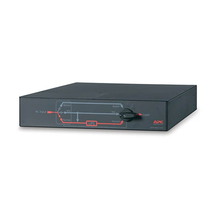 APC Single Phase Service Bypass Panel, 3000-5000VA, 230V, Black, 2U, Rack/Tower Convertible (тъмнейл - 2)