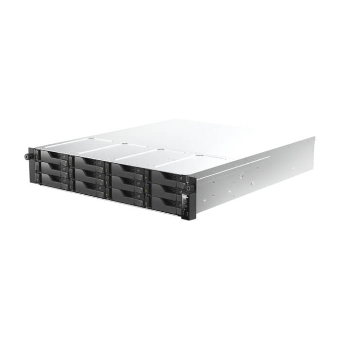 Asustor AS7212RDX, 2U 12-bay NAS, AMD Ryze 7 Pro 7745 Octa-Core 3.8GHz (up to 5.3GHz), 16GB ECC DDR5-4800 UDIMM (Max. 192GB),12 x SATA3 6Gb/s; 3.5"/2.5" HDD/SSD,1x M.2 NV (тъмнейл - 5)