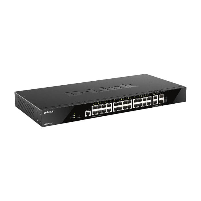 D-Link 24 ports GE + 2 10GE ports + 2 SFP+ Smart Managed Switch (тъмнейл - 2)