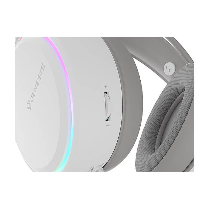 Genesis Headset Neon 613 G2 With Microphone RGB Illumination White ID 87911 (тъмнейл - 2)