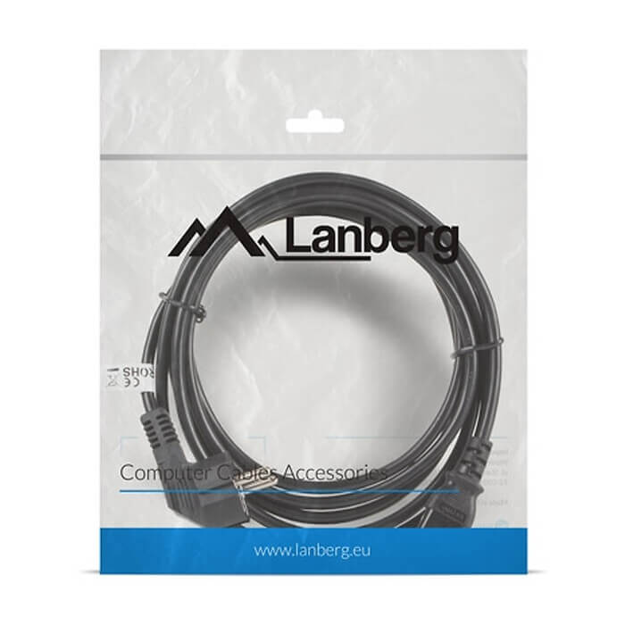 Кабел - Lanberg CEE 7/7 -> IEC 320 C13 power cord 3m VDE, black ID 72502 (тъмнейл - 4)