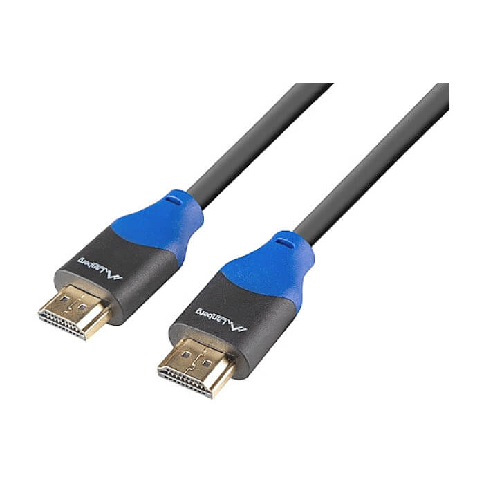 Кабел - Lanberg HDMI M/M V2.0 cable 1m 4K CU box, black BOX ID 72541 (тъмнейл - 2)