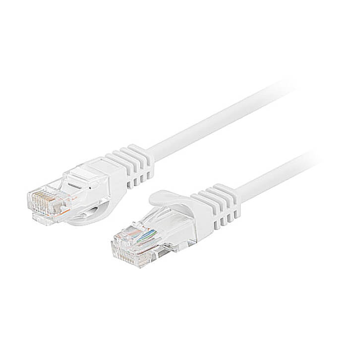 Lanberg patch cord CAT.5E UTP 1.5m Fluke Passed, white ID 92320 (тъмнейл - 2)