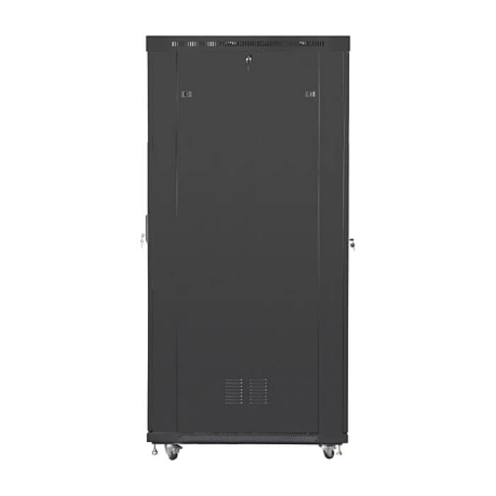 Lanberg rack cabinet 19" free-standing 42U/800x1200 (flat pack) with glass door lcd black v2 ID 87175 (тъмнейл - 5)
