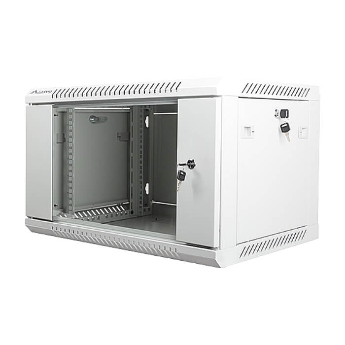 Lanberg rack cabinet 19” wall-mount 6U / 600x450 for self-assembly (flat pack), grey ID 71900 (тъмнейл - 3)