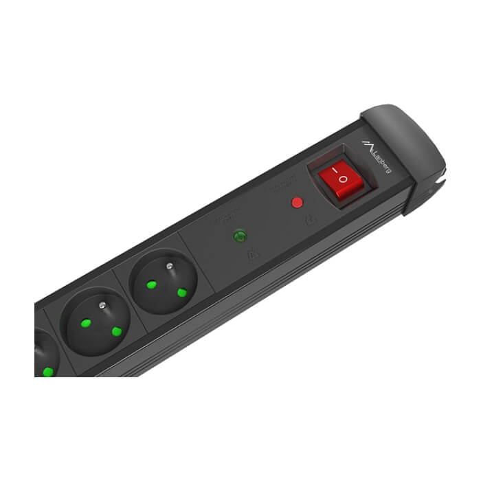 Lanberg Surge Protector SP1 5M 5 x French Outlets Black на супер цена