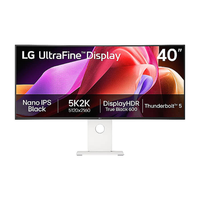 LG 40U990A-W, 39.7'' UltraFine Nano 21:9, IPS Black 5K2K (5120x2160), 1ms MBR, 120Hz, 5ms, 450 cd/m2, 2000:1, HDR 10, DCI-P3 99%, USB-C, FreeSync, VRR, PIP, 2 PBP, HDMI, ID 93044