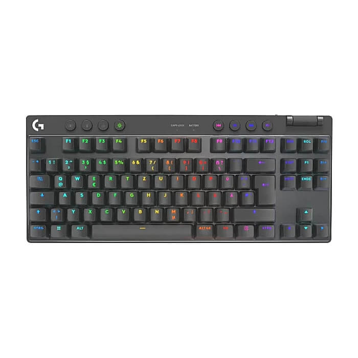 Logitech G PRO X TKL LIGHTSPEED Gaming Keyboard - BLACK - US INT'L - 2.4GHZ/BT - N/A - EMEA28-935 - TACTILE на супер цена