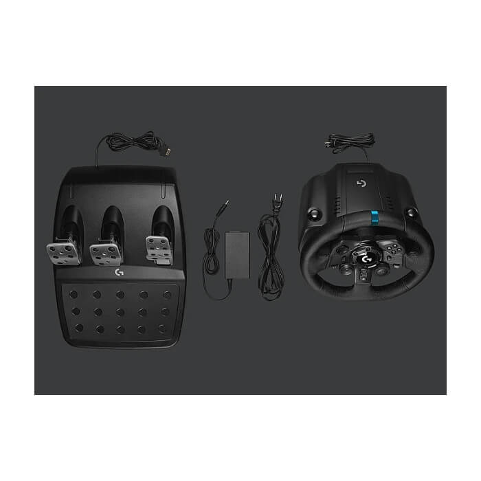Logitech G923 Racing Wheel And Pedals, Play Station 4, PC, 900° Rotation, Trueforce Next-Gen Force Feedback, Dual Clutch (In Supported Games), Aluminium, Steel, Leather ID 74317 (тъмнейл - 2)