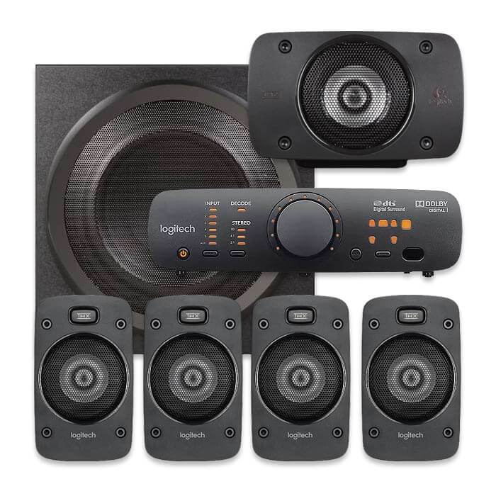 Logitech Surround Sound Speakers Z906 на супер цена от GT Computers Logitech Surround Sound Speakers Z906 на супер цена