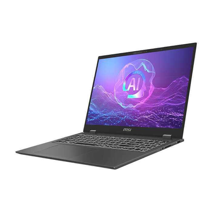 MSI Prestige 16 AI+ Evo B2VMG, Intel Core Ultra 9 288V (8C/8T, Up to 5.1 GHz 12MB), 16" 16:10 UHD+ (3840x2400) OLED, Intel Arc Graphics 140V 2.05 GHz, 120 TOPS, 32GB LPDDR5x-8 ID 93398 (тъмнейл - 2)