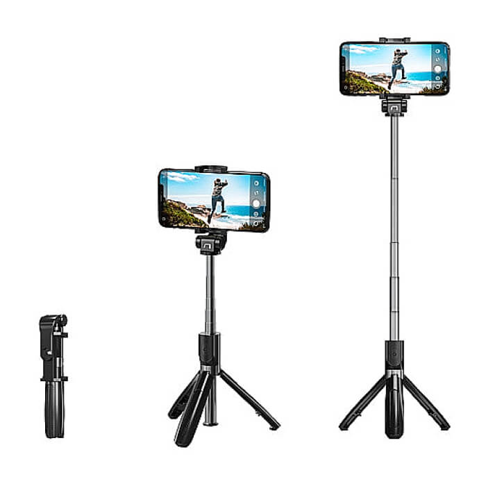 Natec Wireless Selfie Tripod Alvito BT 4.0 Black ID 64796 (тъмнейл - 5)