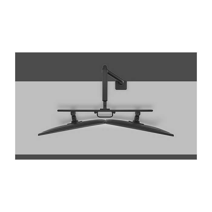 Neomounts Next One Desk Mount, double display crossbar (topfix clamp/grommet) ID 85763 (тъмнейл - 5)