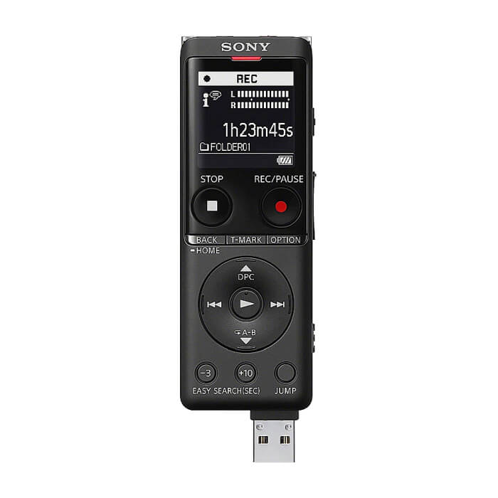 Sony ICD-UX570, 4GB, micro SD slot, built-in USB, black ID 66617 (тъмнейл - 4)