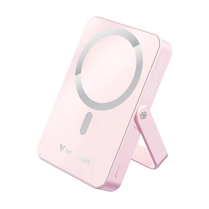 Verbatim Charge 'n' Go Power Bank with Stand Magnetic Wireless 10000mAh Pink ID 85387 (тъмнейл - 2)