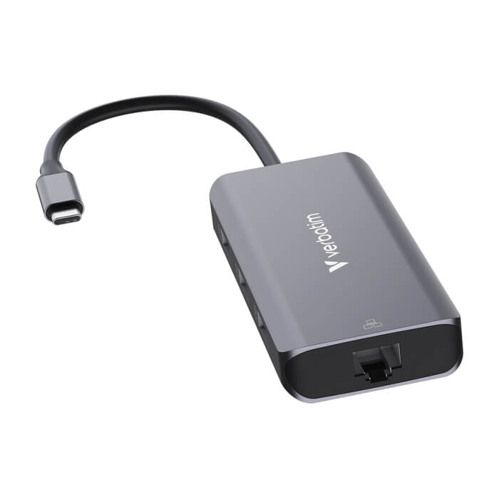 Verbatim USB-C Essentials Multiport Hub 6 Port with RJ45 (тъмнейл - 2)