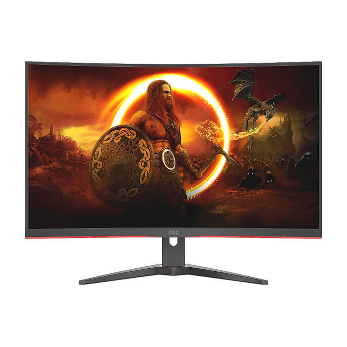 AOC C32G2ZE/BK, 31.5" Curved 1500R, VA, WLED, 1920x1080@240Hz, 4ms GtG, 1ms MPRT, 300cd/m2, 4000:1, DCR 80M:1, FreeSync, FlickerFree, Low Blue Light, Tilt, 2xHDMI, DP ID 65362 на супер цена