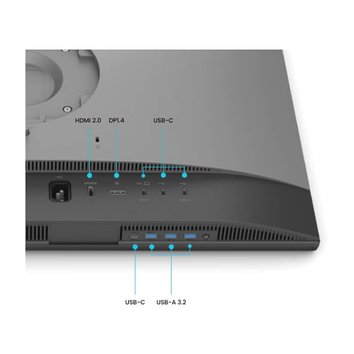 BenQ PD2706QN, 27", 100Hz, 4K IPS, AQCOLOR, Designer, Pantone, Nano Matte Panel, HDR10, 100% sRGB, Card Reader, HDMI (2.0), DP (1.4), USB-C (DP alt. PD 90W), USB Hub, 3.5 Jack, 2x 3W, Pivot, Height adj. 115mm, VESA 100 ID 86267 (тъмнейл - 3)