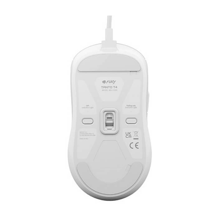 Fury Gaming Mouse Tanto T4 12000DPI Optical With Software RGB Backlight White (тъмнейл - 2)