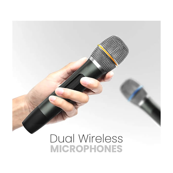 HiFuture MusicBox300 Black, 150W Output, Karaoke Enable, Two Wireless Microphone, 18000mAh Battery (Support Power Bank), RGB Lighting, Pair to Play (TWS Mode), Bluetooth 5.3 ID 94748 (тъмнейл - 3)