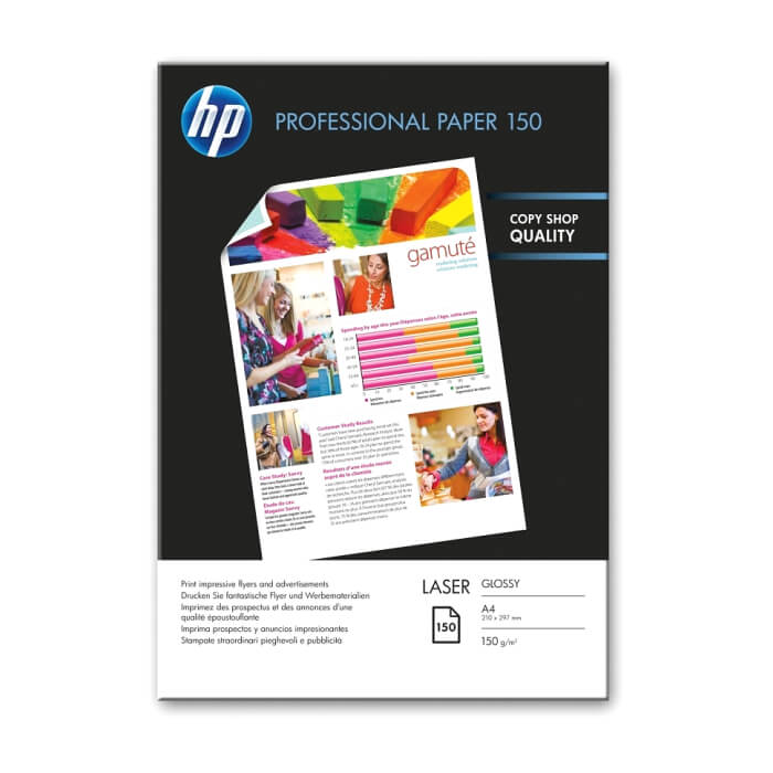 HP Professional Glossy Laser Paper 150 gsm-150 sht/A4/210 x 297 mm ID 70818 на супер цена