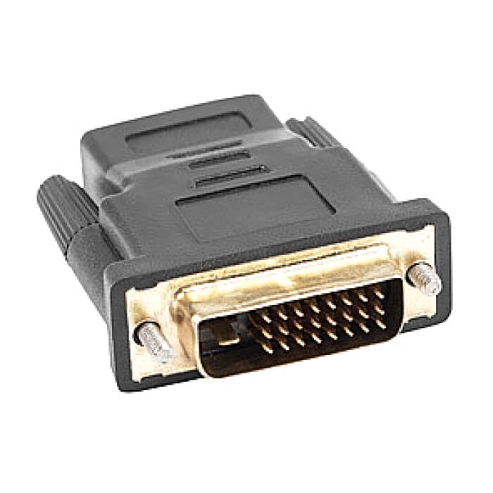Lanberg adapter HDMI (f) -> DVI-D (m ) (24+1) single link (тъмнейл - 2)