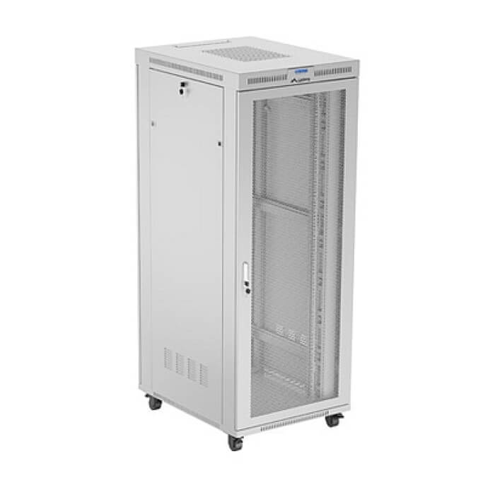 Lanberg Rack Cabinet 19" Free-Standing 42U/800X1000 (FlAT Pack) With Mesh Door LCD Grey ID 98066 (тъмнейл - 2)