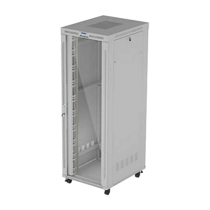 Lanberg Rack Cabinet 19" Free-Standing 47U/800X1000 (FlAT Pack) With Glass Door LCD Grey V2 ID 98073 (тъмнейл - 2)