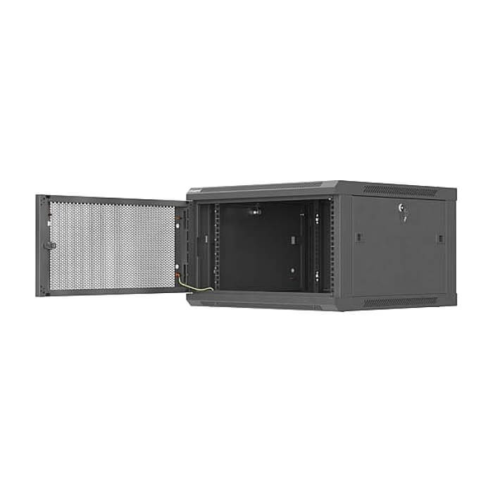 Lanberg rack cabinet 19" wall-mount 6U / 600x600 for self-assembly (flat pack), black ID 92941 (тъмнейл - 5)