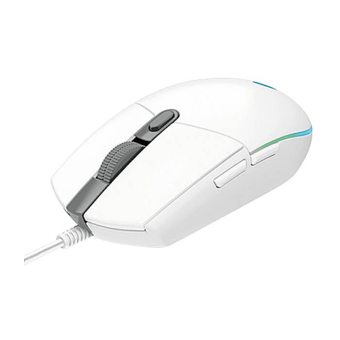 Logitech G102 Mouse, Lightsync RGB, 8000 DPI, 6 Programmable Buttons, White (тъмнейл - 3)