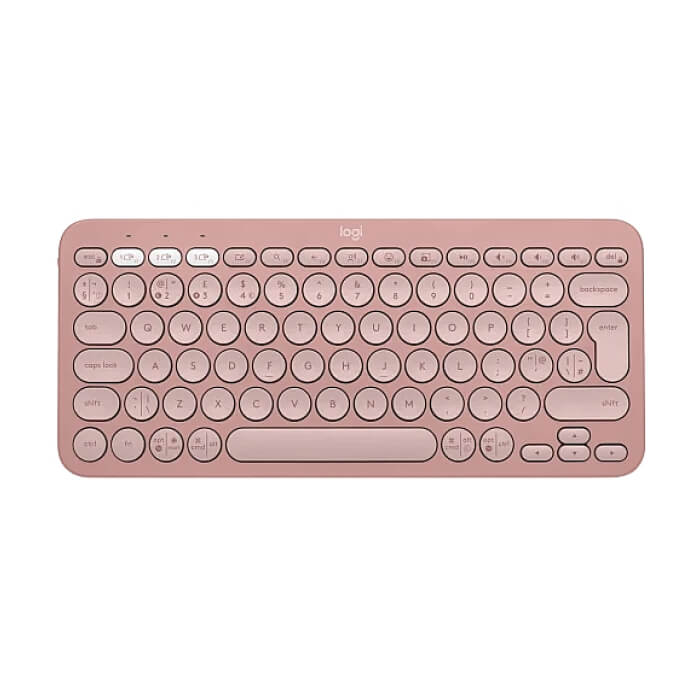 Logitech Pebble Keys 2 K380s - TONAL ROSE - US INT'L - BT - N/A - INTNL-973 - UNIVERSAL на супер цена от GT Computers Logitech Pebble Keys 2 K380s - TONAL ROSE - US INT'L - BT - N/A - INTNL-973 - UNIVERSAL на супер цена