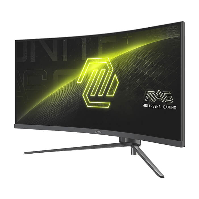 MSI MAG 345CQR, 34", VA, 180Hz, 1ms, UWQHD 3440x1440, 21:9, FreeSync Premium, HDR, Ai VISION, LBL, Night Vision, Console mode, VRR, CEC, 300 nits, 3000:1, 100M;1, DP (1.4a), 2x HDMI (2.0b), Headphone out, Adj.Stand 100mm, Swivel,Tilt, VESA ID 79381 (тъмнейл - 2)