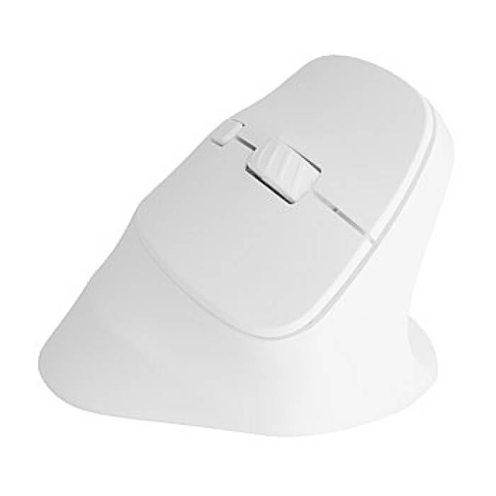 Natec Vertical Mouse Crake 2 Wireless, 2400DPI Bluetooth 5.2 + 2.4 GHz White (тъмнейл - 2)