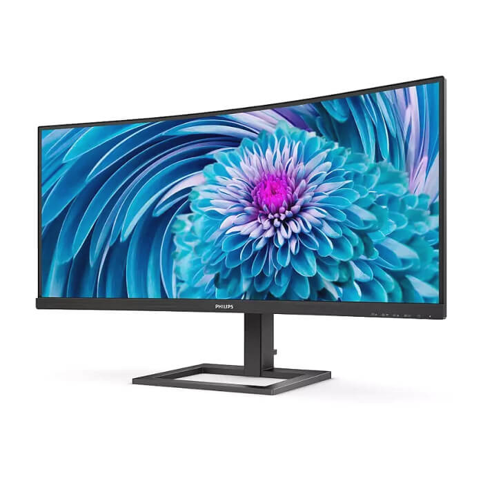 Philips 346E2CUAE, 34" Curved 1500R VA WLED, 3440x1440@100Hz, 4ms GtG, 1ms MPRT, 300cd m/2, 3000:1, Mega Infinity DCR, Adaptive Sync, FlickerFree, Low Blue Mode, 5Wx2, Tilt, Height Adjust, HDMI, DP, USB hub ID 64899 (тъмнейл - 2)