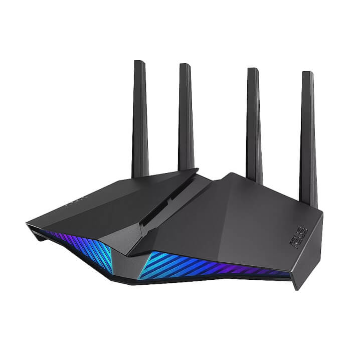Asus Gaming Wireless Router, RT-AX82U, AX5400, Dual-Band, Tri-Core 1.5Ghz CPU, 256MB/512MB Flash/RAM, Gigabit, AiProtection Pro, Adaptive QoS, VPN server/client, IPTV, OFDMA, Beamforming, Link Aggregation, Gear Accelerator, RGB, AiMesh, Black (тъмнейл - 5)
