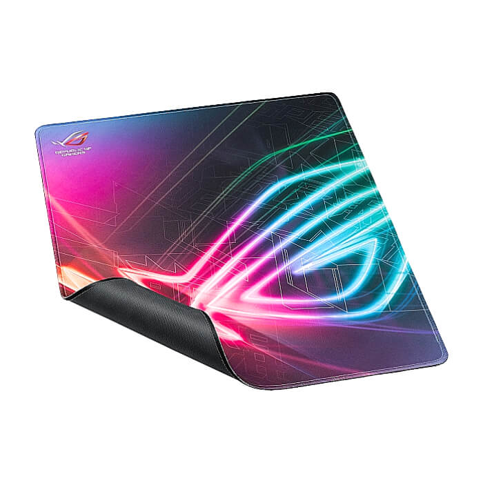 Asus ROG Strix Edge large, vertical gaming mouse pad with gaming-optimized surface, full-color anti-fray stitched edges and a non-slip rubber base (тъмнейл - 4)