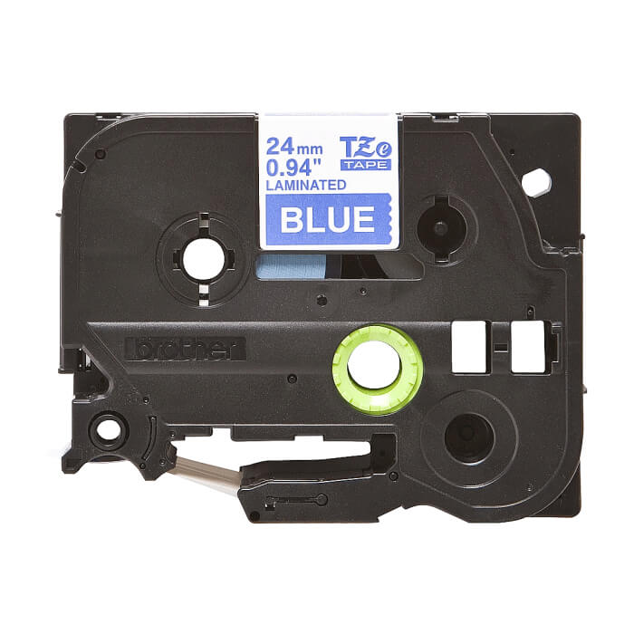 Brother TZe-555 Labelling Tape Cassette – White On Blue, 24mm wide ID 70674 на супер цена